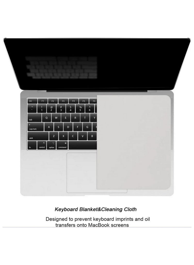 1PCS Microfiber Dustproof Cleaning Cloth & Keyboard Cover Laptop Screen Cleaner Kit for Keyboard & Screen Protection for MacBook Pro 15/16 Inch  - Image 3