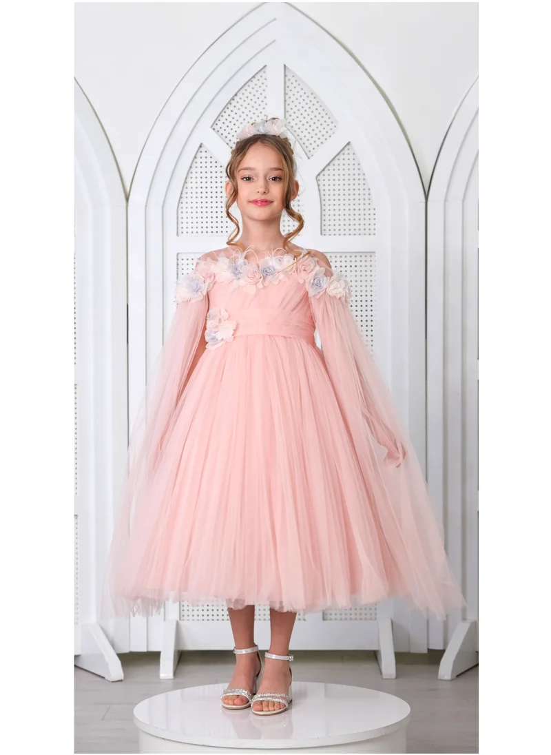 VIA BAMBINO Flower Girls Dress Pink 3158