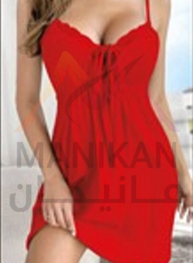 MANIKAN Women's Clothes made of light relatively fabric material decorated with lace with an open design at the chest - Image 2