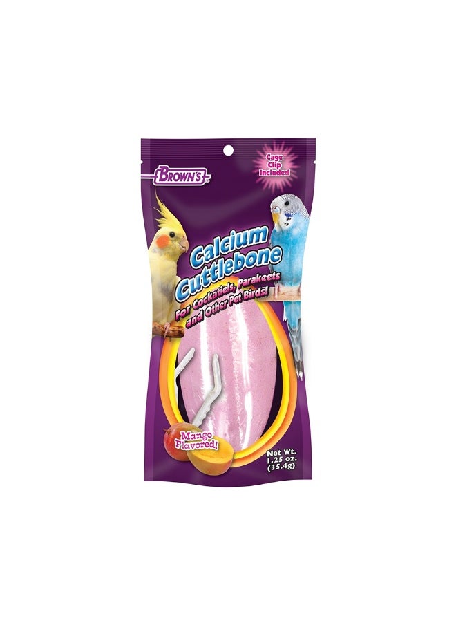BrOwns Brown's Mango Flavored Calcium Cuttlebone, 1.25 oz 