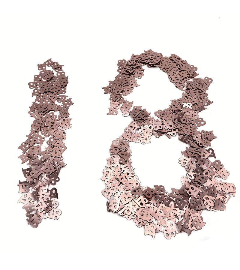 2000pcs Rose Gold Sequins Confetti Number 18 For Party Wedding Decoration - Image 1