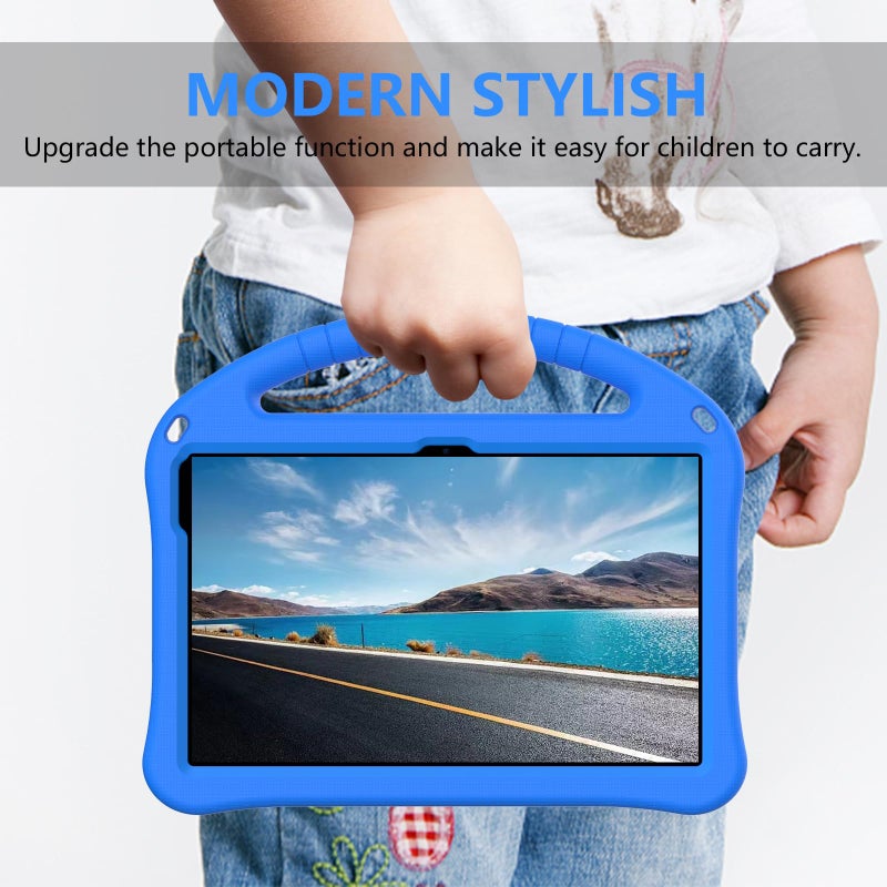 YRH for Urao C107 10.1 inch Tablet Case 2024, Kids EVA Shockproof Cover with Handle Kickstand for Urao Android Tablet 10.1'' (Blue) - Image 3