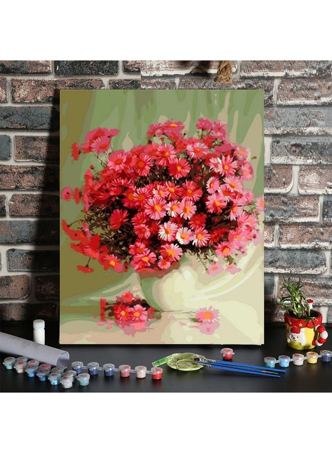 NIBEMINENT DIY Oil Flower Pattern Painting Set Multicolour 16x12inch - Image 5