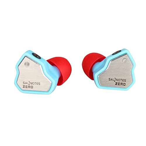 Linsoul 7Hz Salnotes Zero HiFi 10mm Dynamic Driver in-Ear Earphone IEM with Metal Composite Diaphragm Stainless Steel Faceplate Detachable 2Pin OFC Cable (Blue, Without Mic) - Image 3