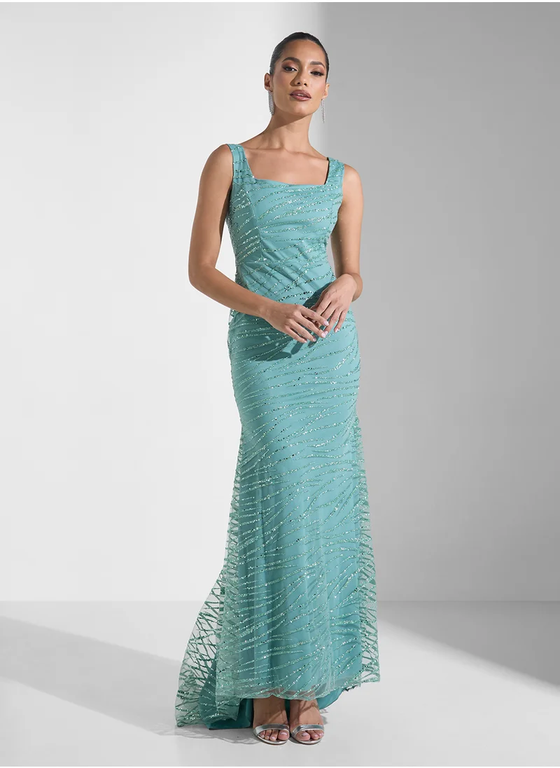 ايلا ليمتد اديشن Shimmer Dress In Mermaid Cut