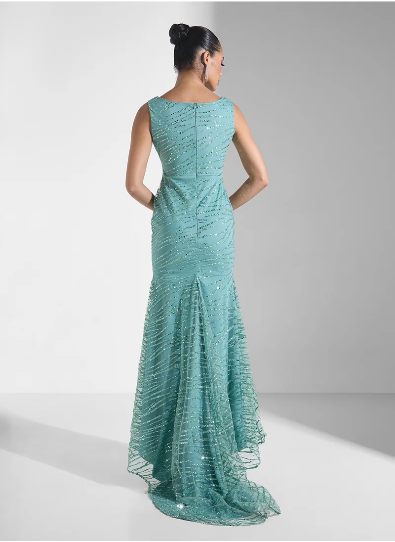 ايلا ليمتد اديشن Shimmer Dress In Mermaid Cut