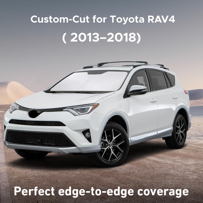 Econour Windshield Sunshade for Toyota RAV4 2013-2016 2017 2018, LE, XLE, Premium, XSE, Limited, SE, TRD Off-Road, Sun Visor for Front Window Sun Shade Cover, UV Blocker & Protector, Car Accessories - Image 2