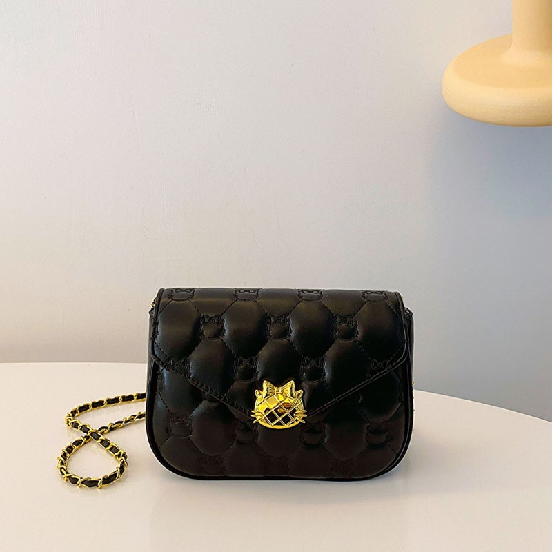 Rhombic Chain Small Bag Women'S All-Match Western Style Small Square Bag Korean Popular Fashion Crossbody Bag - Image 2