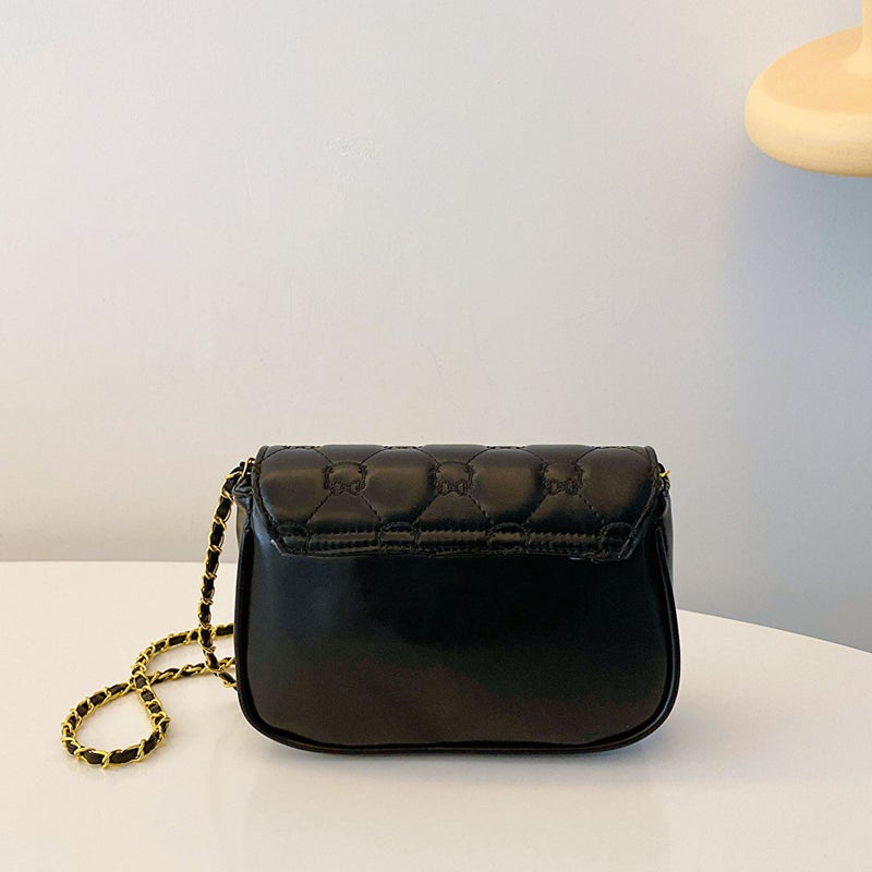 Rhombic Chain Small Bag Women'S All-Match Western Style Small Square Bag Korean Popular Fashion Crossbody Bag - Image 4
