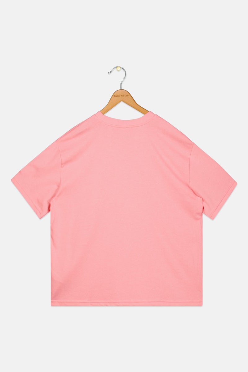 Nike Kids Boy Sportswear Fit Short Sleeves Training T-Shirts, Pink  - Image 2