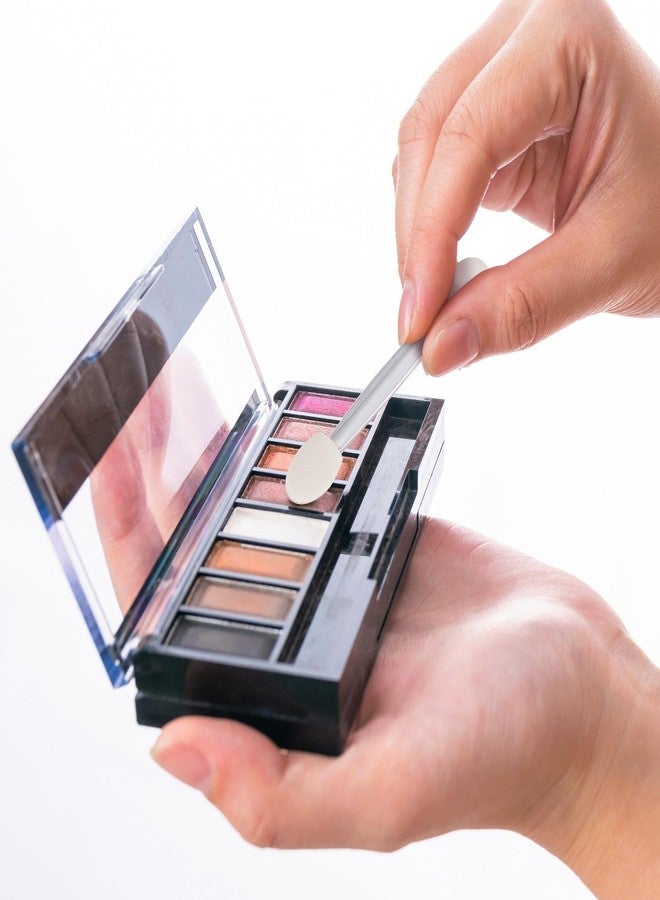 Tbestmax 1000 Eye Shadow Applicator Disposable Foam Makeup Brush Sponge Tipped Oval Eyeshadow Applicators Dual Sides Clear - Image 3