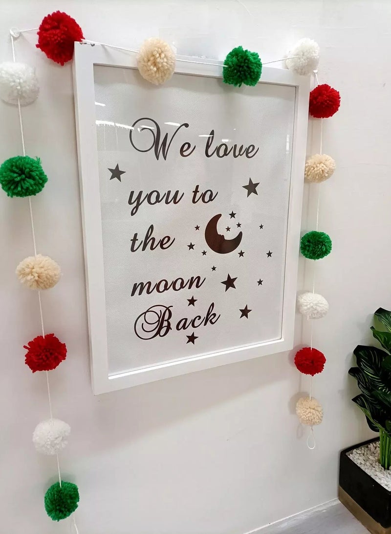 1pc Pom Pom Decor Wall Hanging  - Image 2