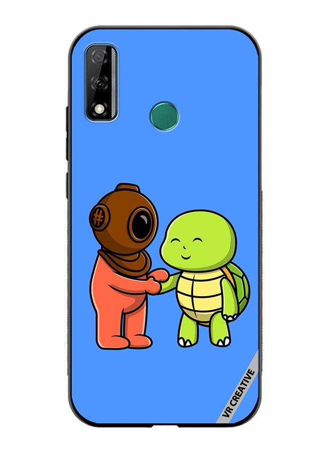 VR CREATIVE Protective Case Cover For Huawei Y8s Cute Diver Design Multicolour - Image 1