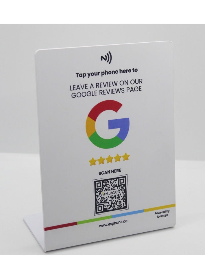 NFC Google Reviews NFC Stand - Boost Reviews on iOS and Android - Image 1