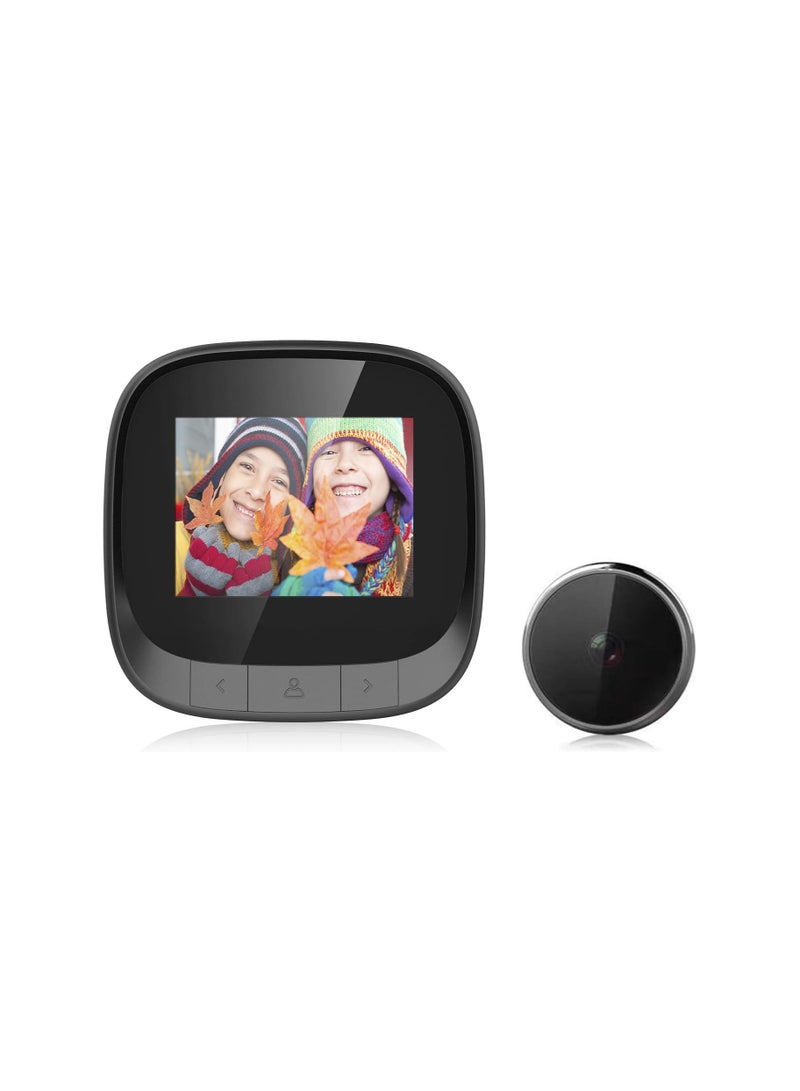 Video Doorbell Peephole Camera – Smart 2.4" LCD Display, 360P Visual Viewer, 90° Angle, Digital Door Viewer for Home Security - Image 2