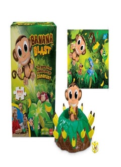 Goliath Banana Blast - Pull The Bananas Until The Monkey Jumps Game - Includes a Fun Colorful 24pc Puzzle by Goliath , Green  - Image 2