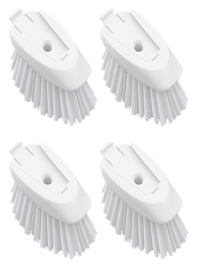 ELFIN Dish Brush Refills 4 Pack, White Replacement BrushHeads Compatible with OXO Dish Brush & OXO DishScrubber - Image 1