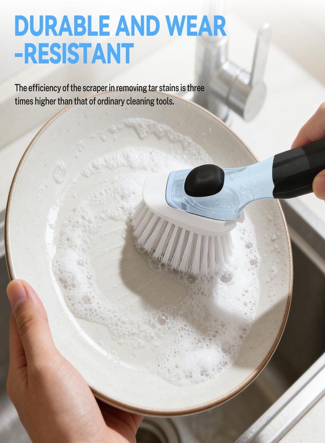 ELFIN Dish Brush Refills 4 Pack, White Replacement BrushHeads Compatible with OXO Dish Brush & OXO DishScrubber - Image 5