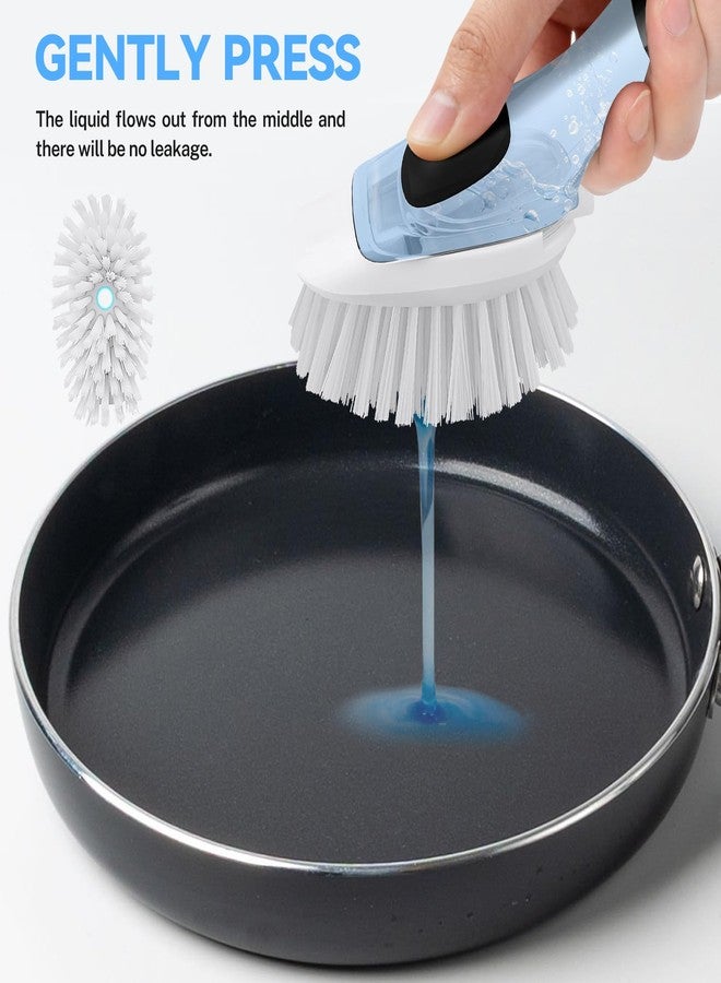 ELFIN Dish Brush Refills 4 Pack, White Replacement BrushHeads Compatible with OXO Dish Brush & OXO DishScrubber - Image 3