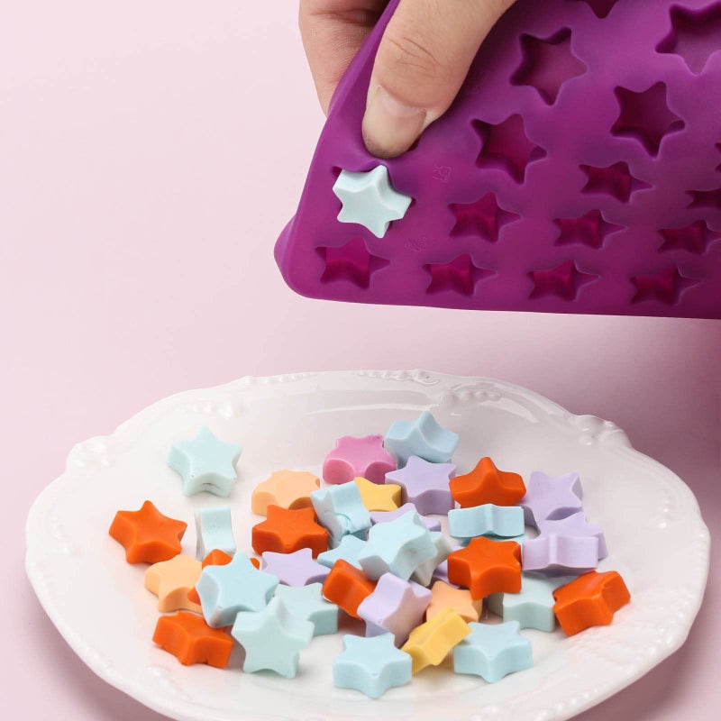 BTYMS 112 Cavity Mini Star Silicone Molds Fun Shaped Chocolate Molds for Homemade Dog Training Treats, Gummies, Candy, Chocolate Chips,Biscuits - Image 3