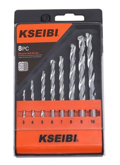 KSEIBI Brick and Concrete Drill Bit Sets 8-PC, Size 3-10MM, High Carbon Steel Drill Bits with Plastic Case, Drill Bit Set for Stone, Tile, Ceramic, Glass, Metal Sheet, Plastic and Wood.  - Image 2