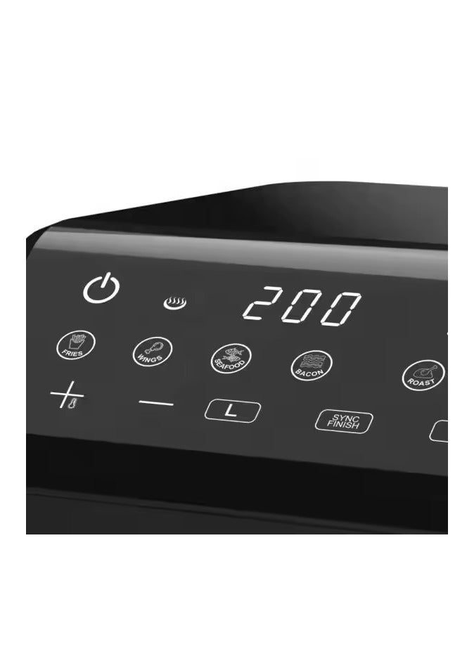 Winning Star Winning Star Dual Zone 2-Basket Air Circulation Fryer with Large 4.5L + 4.5L Capacity, Independent Touch Control Systems, Healthy Cooking with Dual Temperature Control, Energy Efficient, Easy to Use  - Image 5