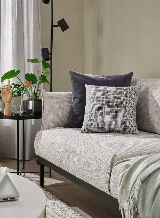 JORDKASTANJ Cushion, grey, 40x40 cm