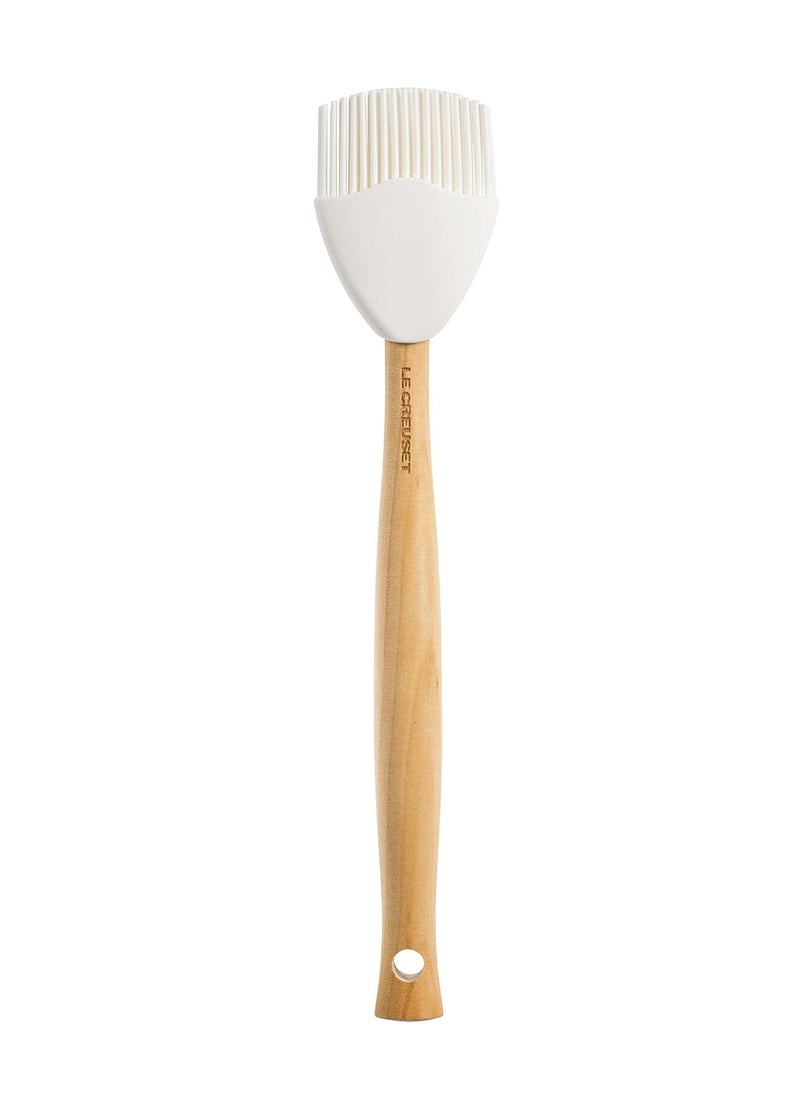 Le Creuset Le Creuset Silicone Craft Series Basting Brush, 10 1/2" x 2 1/8", White  - Image 1