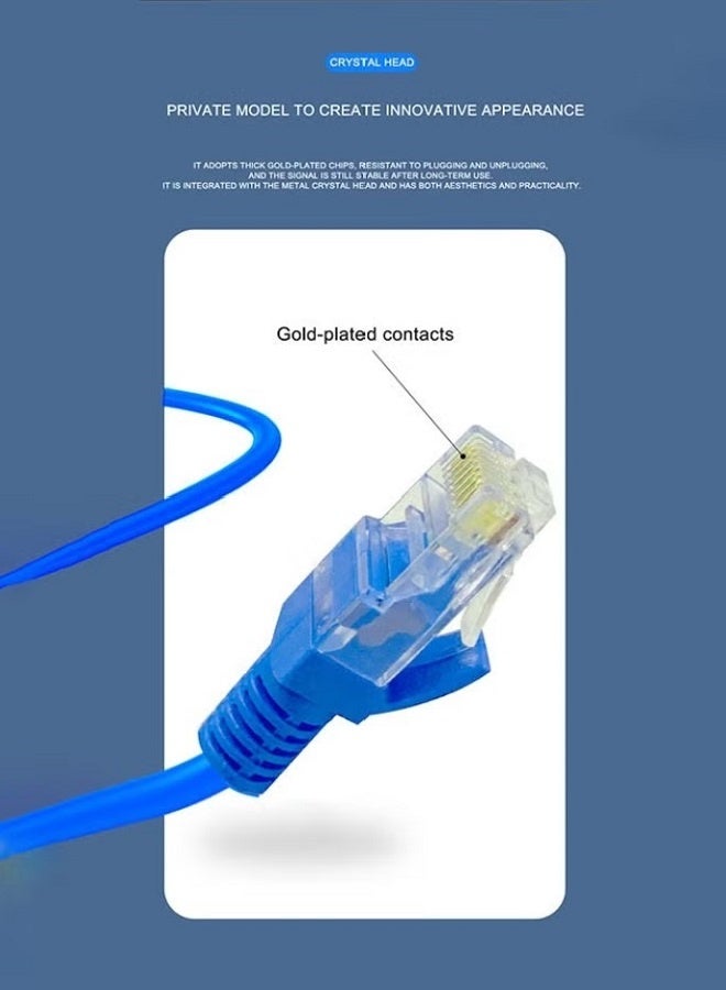 Stargold CAT6 Cable High Speed Patch Cable 5Meter Blue - Image 2