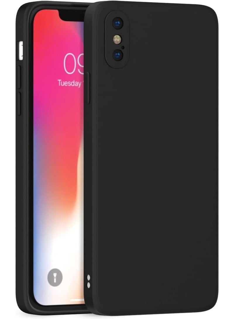 iPhone X Case, Thin TPU Cover with Camera Protection Anti-Scratch Slim Fit Flexible Phone Case for Iphone X/XS Black - Image 1