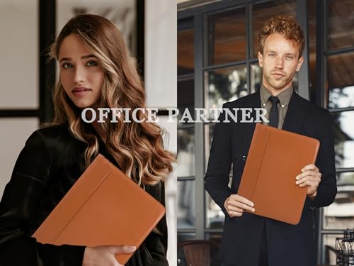 AZXCG Zipper Portfolio Padfolio Binder,3 Ring Padfolio for Women and Men,Business Portfolio Organizer for Women with A4 Writing Pad Holder,Business Portfolio for Meeting,Gift for Father's Day - Image 2
