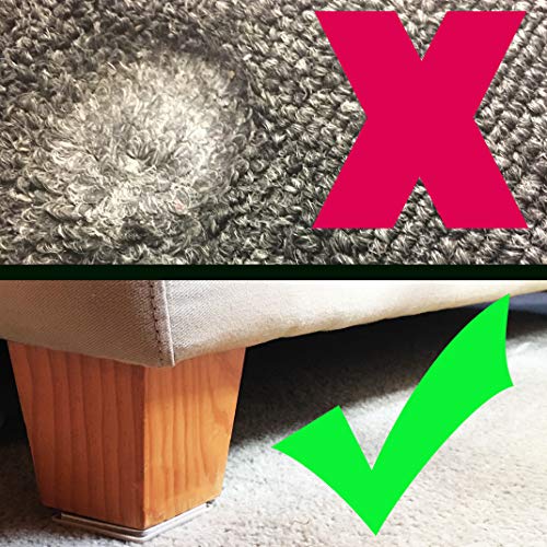 Liyic 16 Pack 2.5inch Self Stick Square Furniture Moving Sliders for Carpet 2-1/2" Self-Adhesive Furniture Slider Furniture Mover Moving Pads Moving Furniture Sliders,Self Adhesive Furniture Movers - Image 4