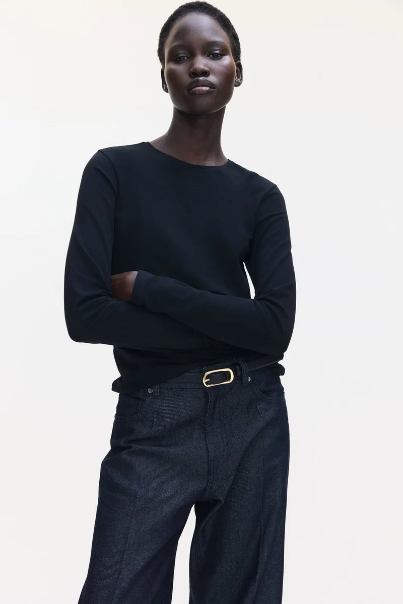 H&M Fitted cotton top