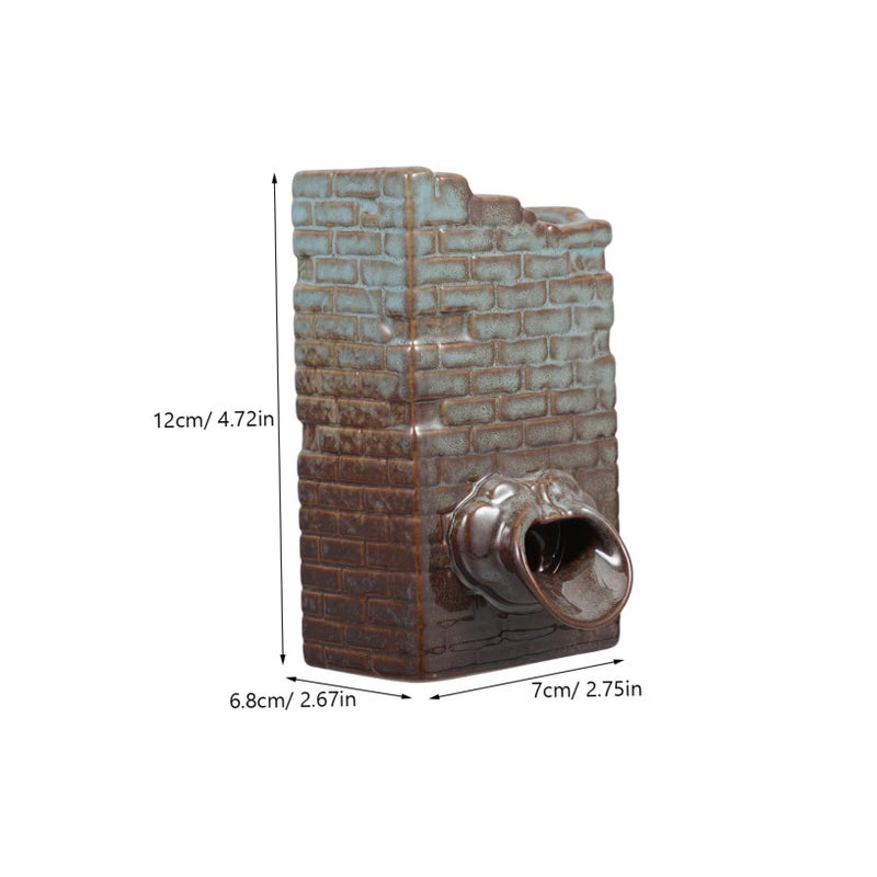 Ceramic Tabletop Fountain Waterfall Planter For Office And Garden Decor - Image 3