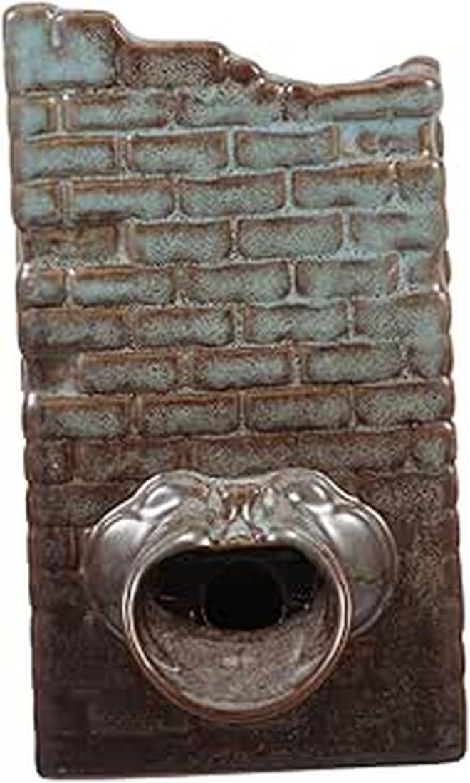 Ceramic Tabletop Fountain Waterfall Planter For Office And Garden Decor - Image 1
