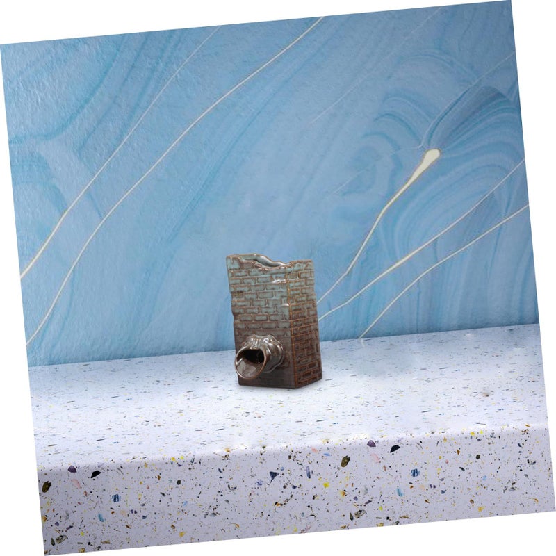 Ceramic Tabletop Fountain Waterfall Planter For Office And Garden Decor - Image 5