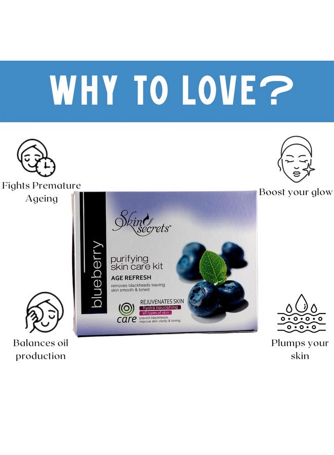 Skin Secrets Blueberry Facial Kit With Blueberry Extract For A Younger Looking Skin, 410Gm (Pack Of 8) - Image 3