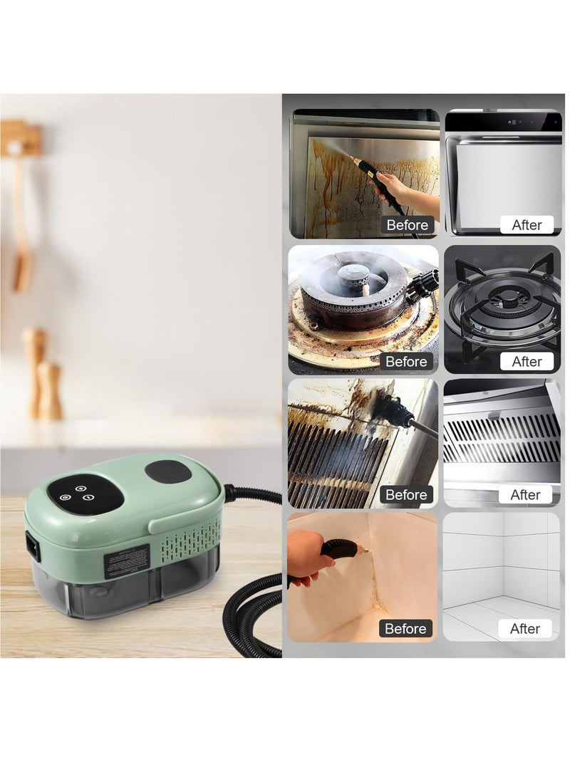 منظف بخاري محمول، بخار عالي الحرارة لتنظيف بق الفراش، منظف بخاري للمراتب، تفاصيل السيارات، الأرائك، الأثاث، التنجيد، المطبخ، الحمام، الفواصل والبلاط (أخضر) - Image 4