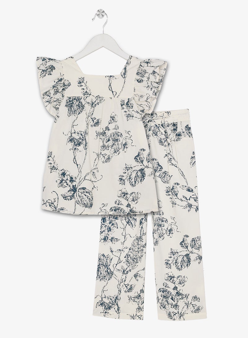 ريبلز مع نمشي طقم بناتي قطعتين - Image 1