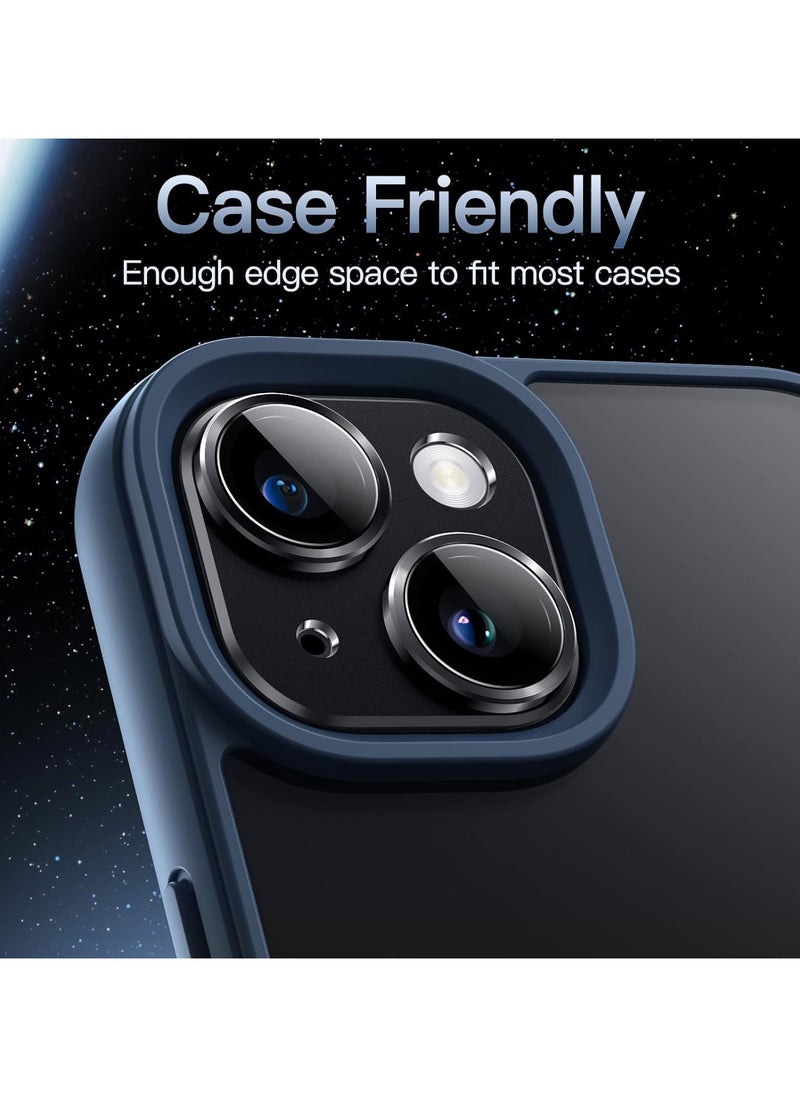 URBBKING - Camera Lens Protector for iPhone 15 and iPhone 15 Plus Black - Image 1
