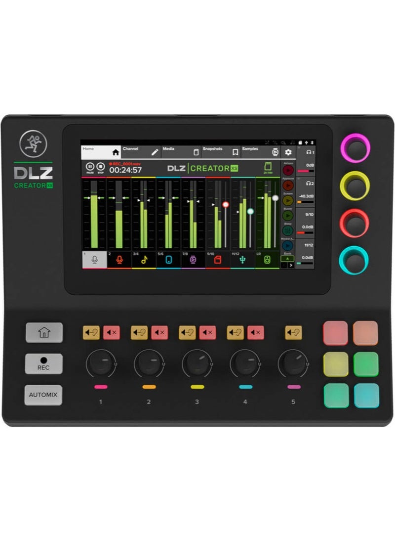 Mackie خلاط رقمي متكيف صغير الحجم Mackie DLZ Creator XS للبث الصوتي والبث المباشر، يتميز بتقنية Mix Agent™  - Image 1