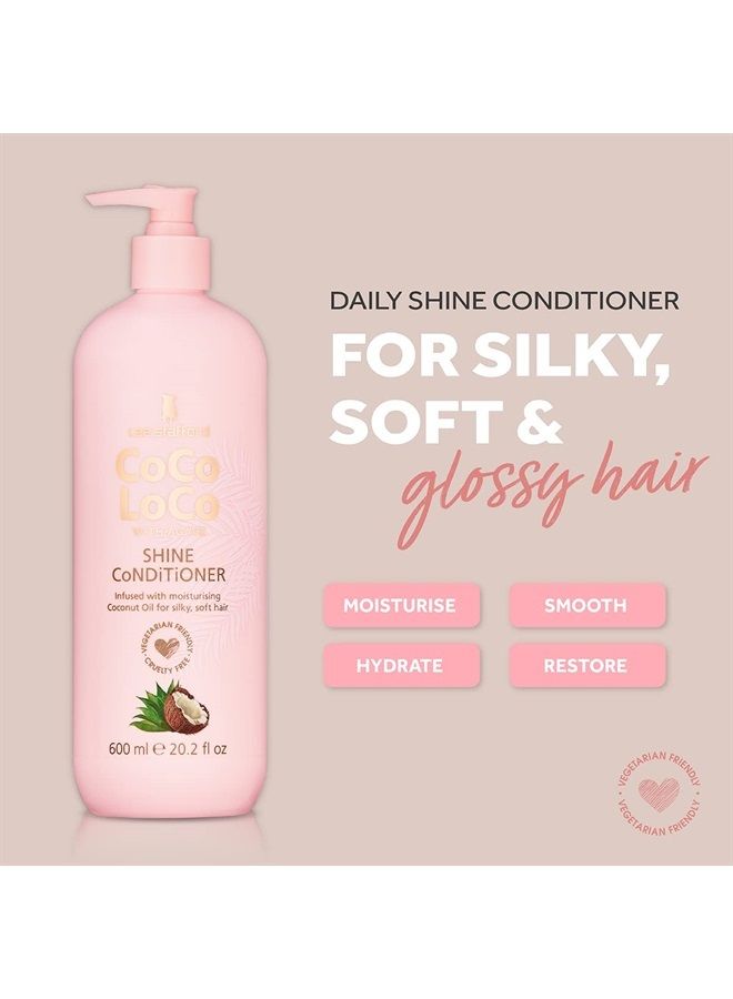 Lee Stafford Coco Loco & Agave Shine Conditioner 600ml - Image 2