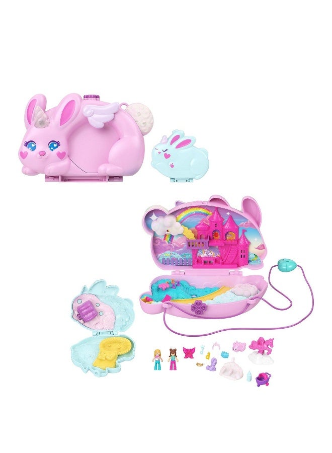 Polly Pocket حقيبة اللعب القابلة للارتداء 2 في 1 على شكل أرنب - Image 2