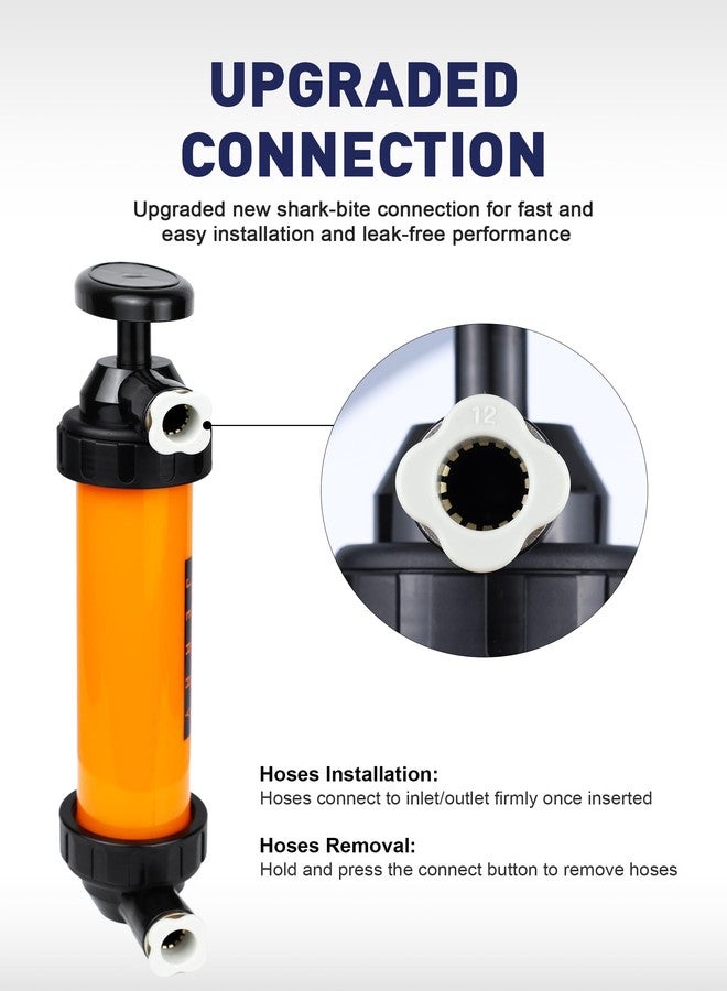 SMART JERRY - Universal Fluid Transfer Pump Kit, Manual Gasoline Siphon Pump, Compatible with Car, Tractor, Snowmobile, Hand-Fuel Pumping Equipment - Image 4