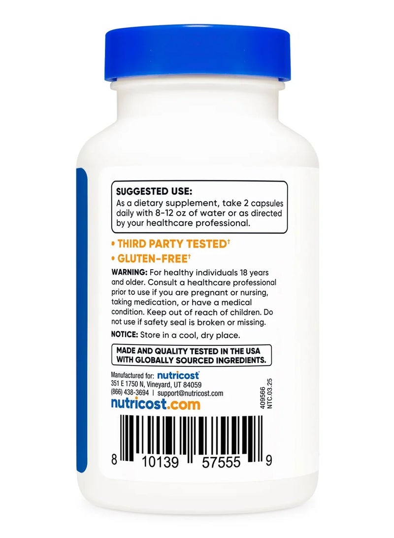 Nutricost NAD Plus + 1000 mg - 120 Capsules - 60 Servings - Image 3
