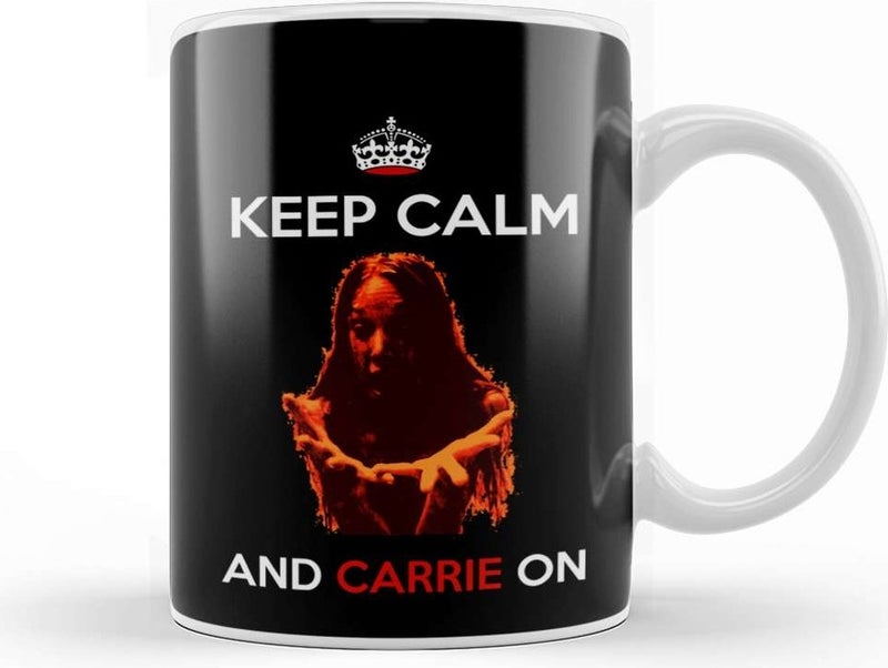 Print Shop Keep Calm And Carrie On Mug Porcelain