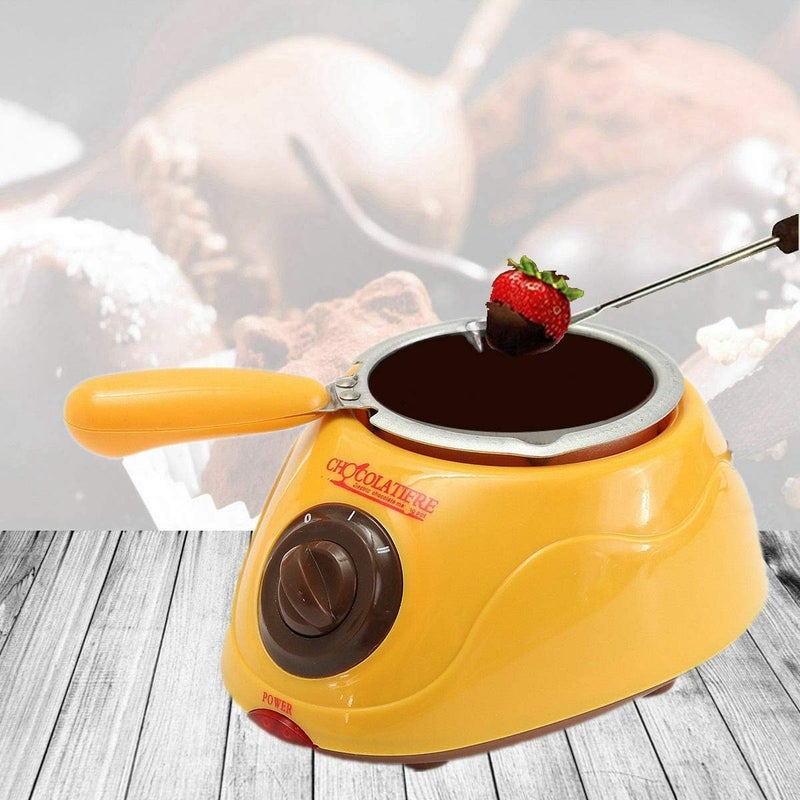 PRISO PRISO Electric Chocolate Maker Fountain Fondue Oven Melting Pot with Chocolate Making Household DIY Dessert Machine For Kitchen Tool 220 V 240 Voltage 1 pcs multicolor  - Image 4
