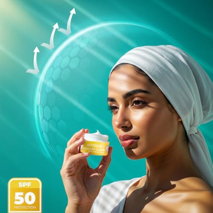 Astroida Instant Glow Day Cream SPF50 (Glow, Moisturizing & Sun protection) 30ml +20ml Extra - Image 2