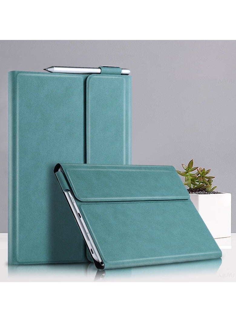 عام غطاء لوحة مفاتيح بلوتوث متوافق مع جهاز Huawei MatePad T10s بشاشة قياس 10.1 بوصة (إصدار 2020، نماذج AGS3-W09/AGS3-L09). هذا الغطاء مصنوع من الجلد ويأتي مع لصقات عربية، ويوفر حماية متكاملة أثناء عدم الاستخدام ويمكن استخدامه كstand لدعم الجهاز أثناء الكتابة أو المشاهدة. - Image 3