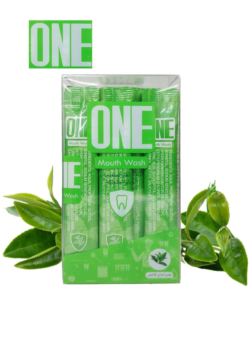 One Mouthwash Strips Green Tea Flavor 20*12 ml - Image 1
